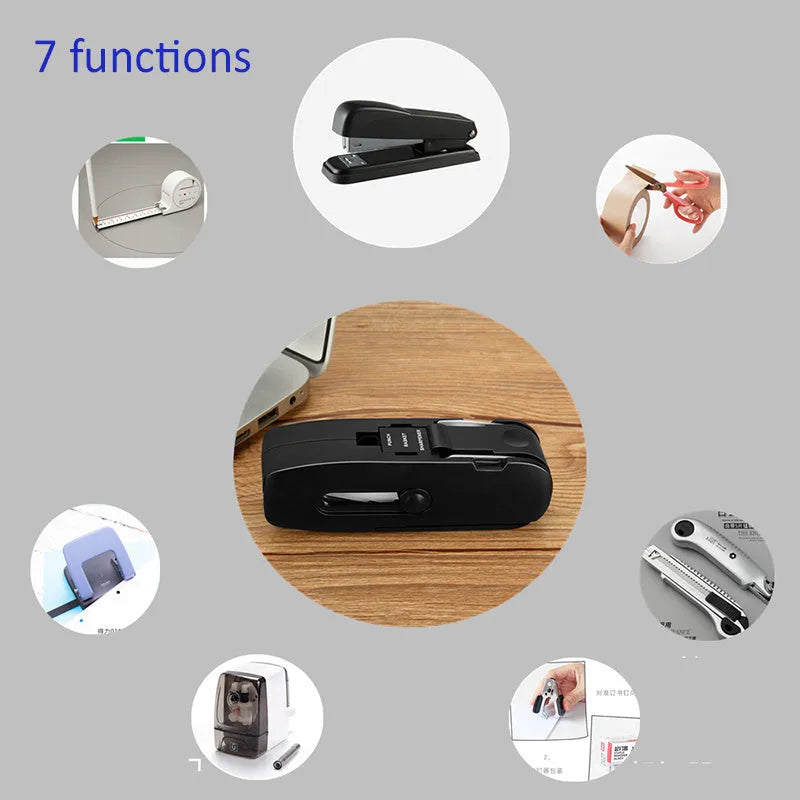 Net Celebrity Stationery Office Supplies Koonsled Multifunctional Mini Stapler and Staple Remover