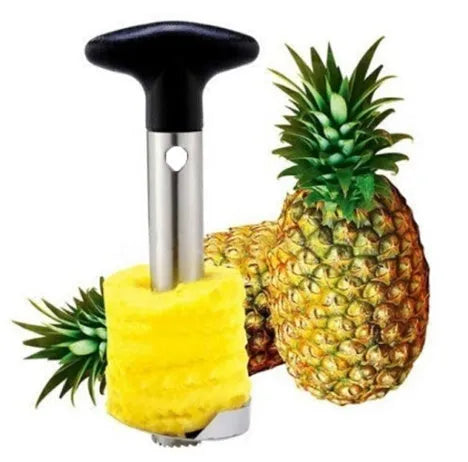 Stainless Steel Pineapple Peeler Slicer Corer Kitchen Tool Easy to Use Fruit Cutter