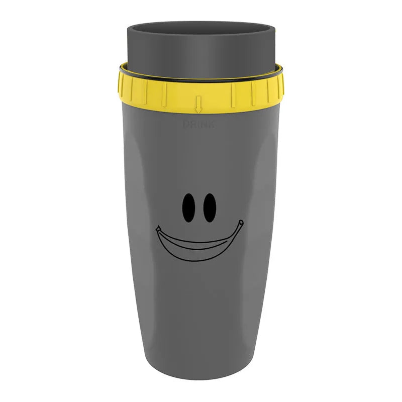 No Cover Twist Cup Travel Portable Double Insulation Tumbler With Straw For Children And Adults