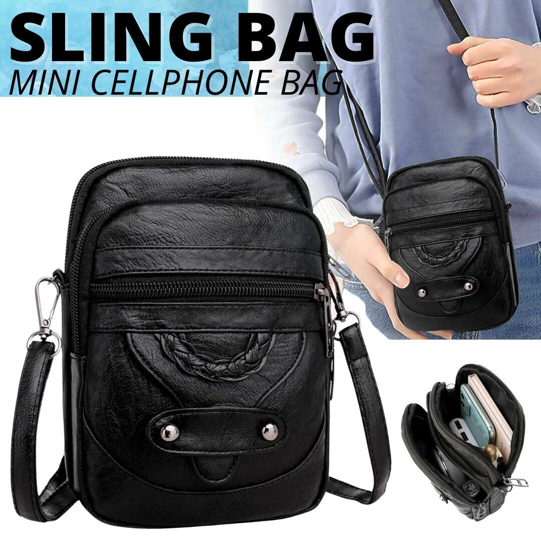 Cross-body Small Cell Phone Case – Stylish PU Leather Phone Purse Wallet Shoulder Bag for Women