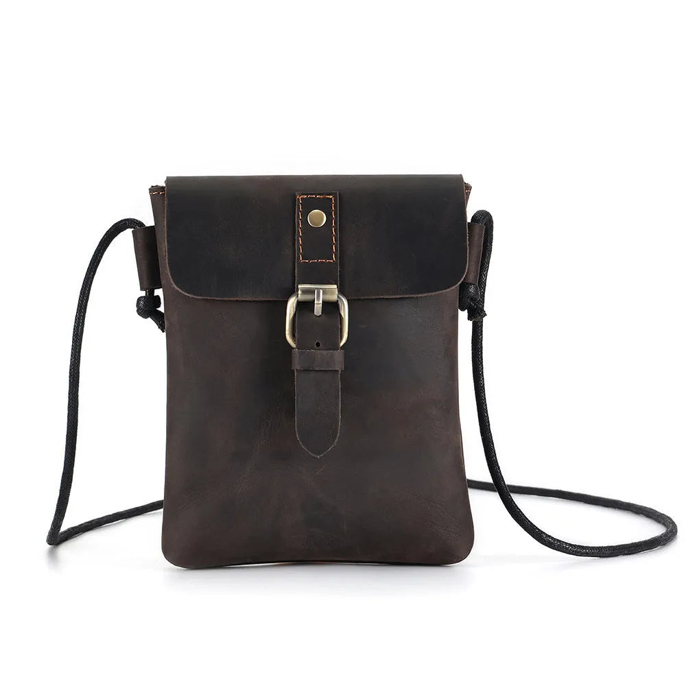 Men's Leather Phone Bag Premium Genuine Leather Retro Design