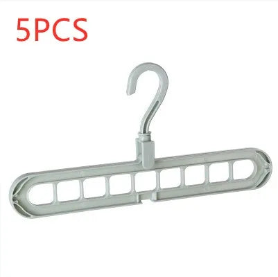 9 Hole Clothes Hanger Organizer Space Saving Wardrobe Solution