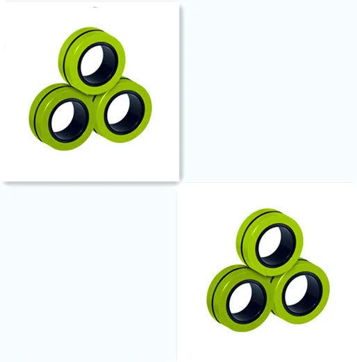 Trendy Magnetic Finger Ring Birthday Gift Set 3pcs and 6pcs Unzip Toys