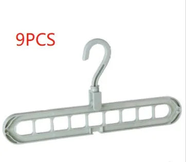 9 Hole Clothes Hanger Organizer Space Saving Wardrobe Solution