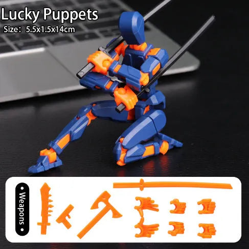 Multi Jointed Movable Shapeshift Robot 2.0 3D Printed Mannequin Dummy Action Model Doll Toy for Kids Gift