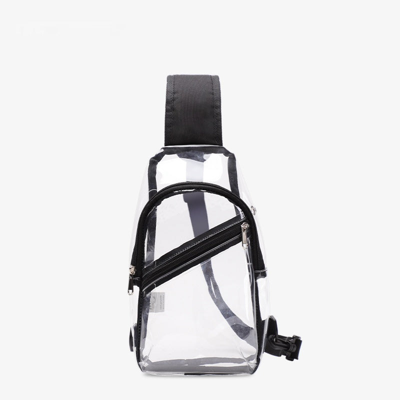 Men's PVC Waterproof Transparent Chest Bag