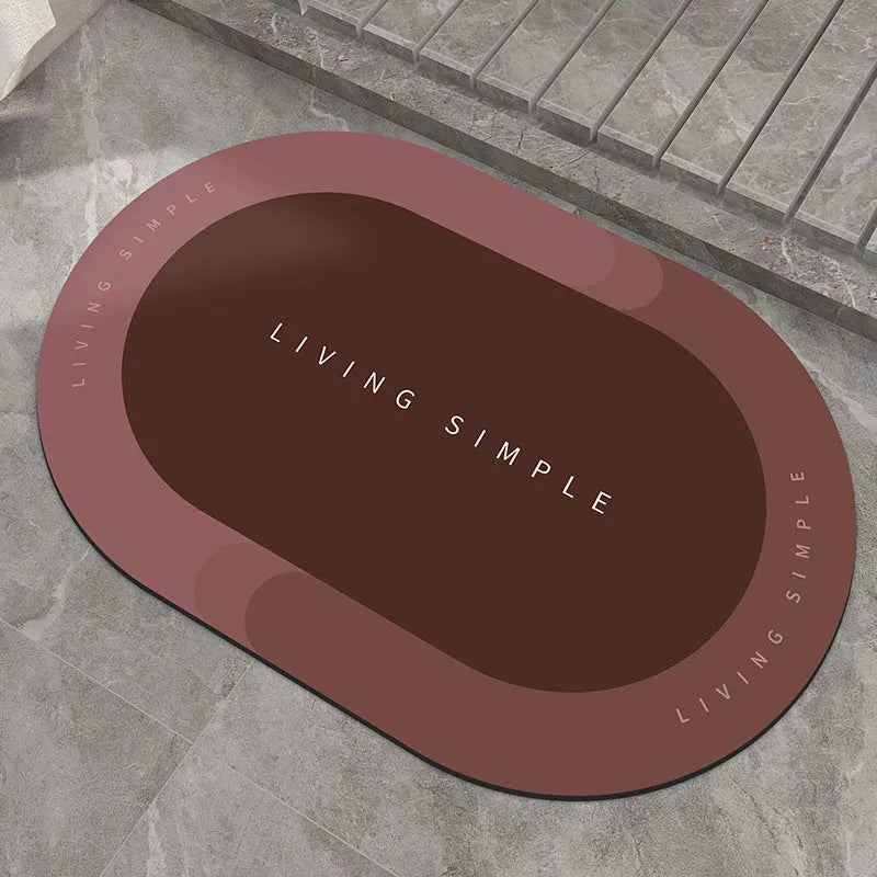Super Absorbent Bath Mat Entrance Door Mat Quick Drying Non Slip Bathroom Carpet Modern Floor Mats Home