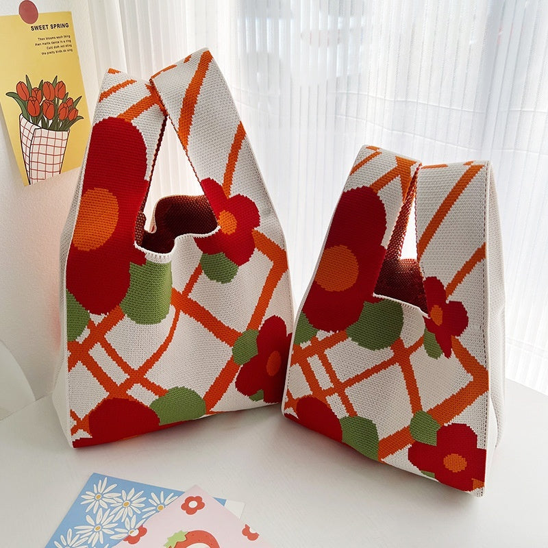 New Knitted Art Forest Series Handbag