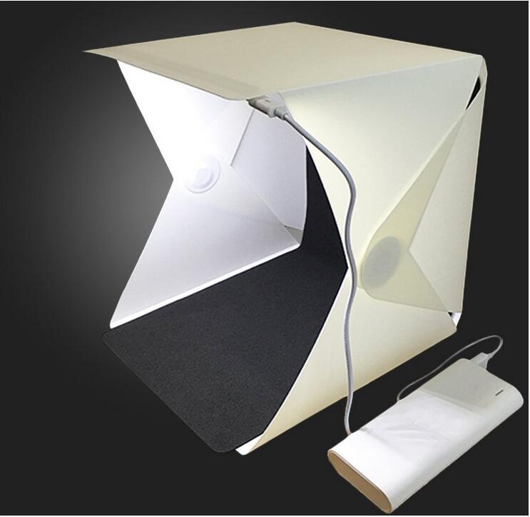 Mini LED folding studio soft light photo lamp small portable photo box