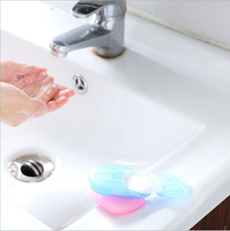 Disposable Hand Soap Paper Paper Soap Sheets - for Hand Washing, Disposable Portable Kids Hand Soap for Travel Outdoor Camping