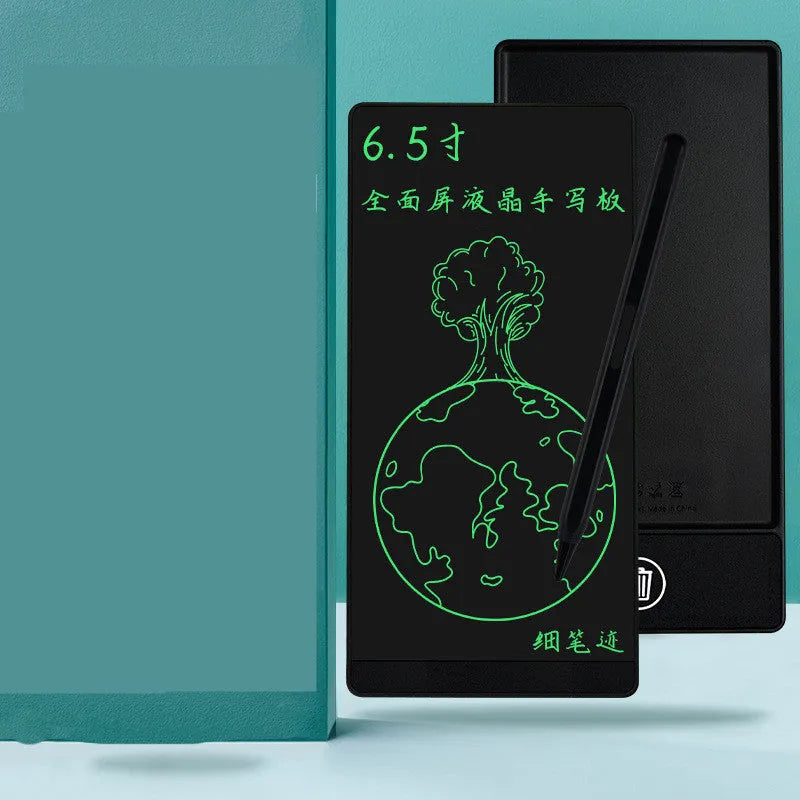 Student Writing Arithmetic LCD Handwriting Board with Blue and Black Options 6.5 Inch Display