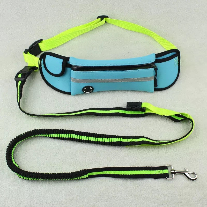 Pet Waist Bag Sports Traction Rope Reflective Waterproof Running Traction Rope