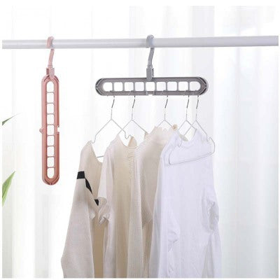 9-hole Clothes Hanger Organizer, Space Saving Hanger organizer