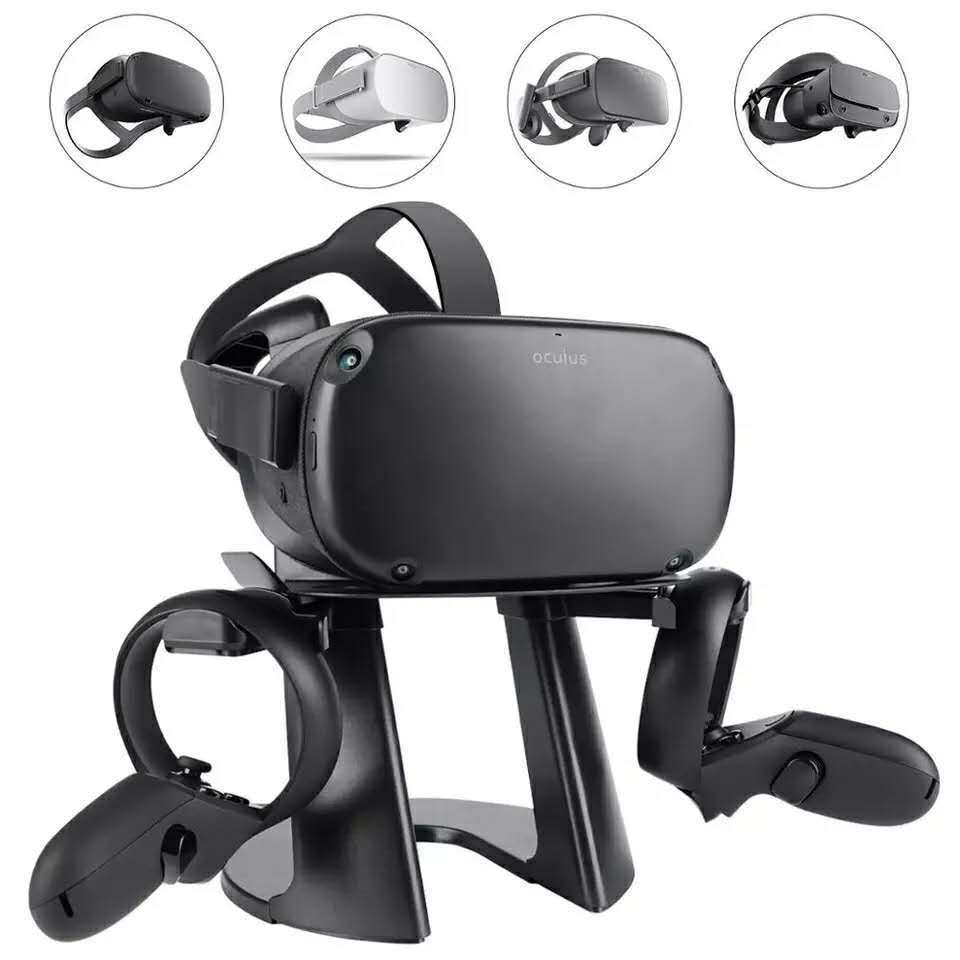 Stand Holder Compatible with Quest 3/Quest 2/Pico 4/Vision Pro/for PSVR 2 - Universal VR Headset Display Dock, Stable Bracket Storage Round Base, Mount Install Easy