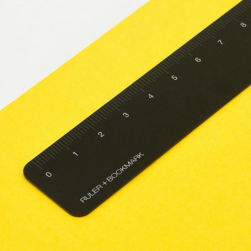 Retro Creativity Metal Aluminum RUMA Bookmark Ruler 15cm Black Grey