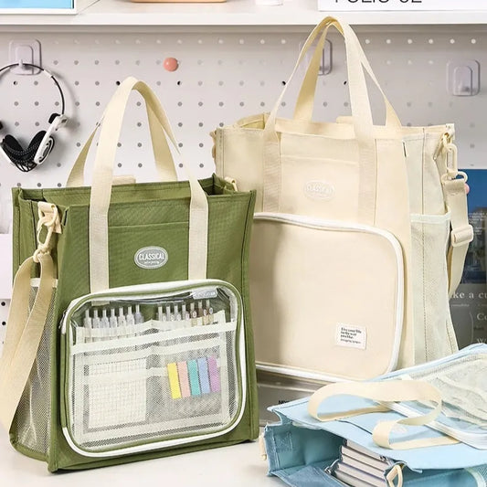 Remedial Bag For Students Carrying Books Transparent Anime Design Time And Space Traveler