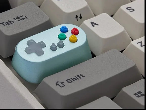 Game Console Handle Metal Transparent Keycap Wireless Mechanical Keyboard