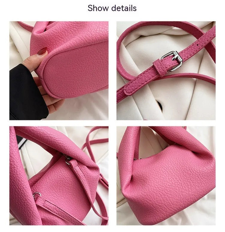 High Grade Crossbody Portable Pleated Cloud Bag For Women