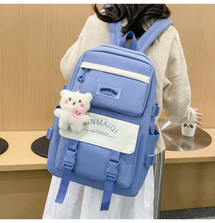 Five-Piece Backpack Large Capacity Set