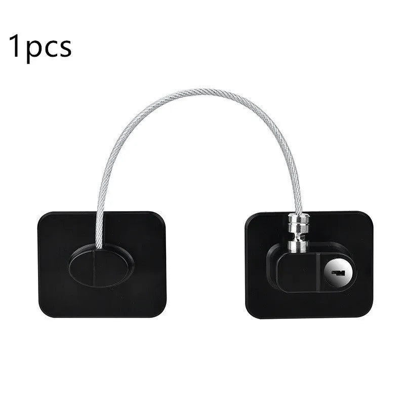 Window Security Chain Lock Multifunctional Window Cable Lock Door Security Guard for Baby Safety 1 Piece