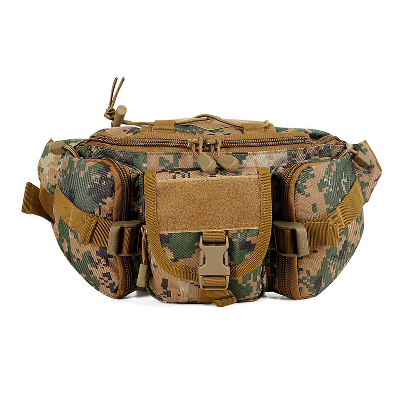 Tactical Fanny Pack Waist Bag Hip Belt Outdoor Fishing Bumbag with Water Bottle Pocket Holde Outdoor military fan tactical belt bag