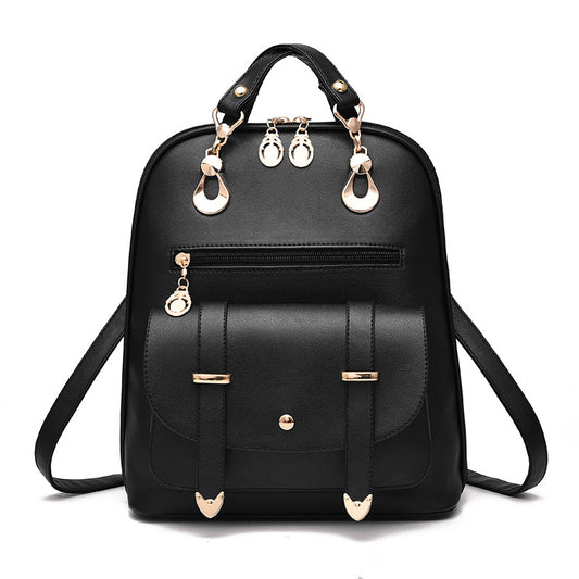 Women Backpack Purse PU Leather Anti-theft Casual Shoulder Bag Fashion Ladies Satchel Bags Female bag fashion PU leather dual-use backpack