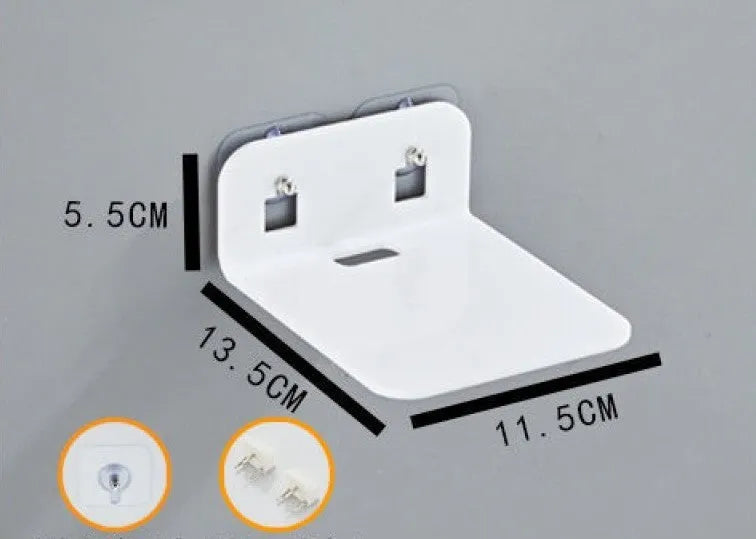 Living Room Camera Monitoring Shelving Bracket Right Angle Wall Mount Acrylic 13.5x11.5x5.5cm
