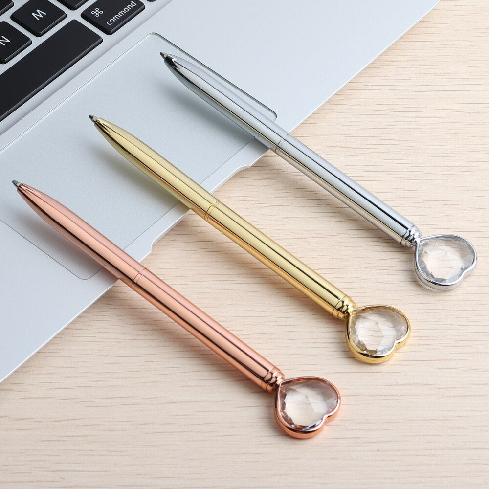 Creative Crystal Love ball diamond metal pen