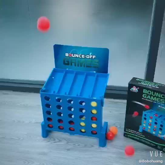 Educational 4 Connect Ball Plaything Parent-Child Interaction Connect 4 Shots Bouncing Ball Connect Toy