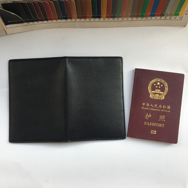 Genuine Leather Passport Case, RFID Passport Cover with Credit Card Holder for Women and Men Family ID Travel RFID Antimagnetic Passport Holder Leather ID Case