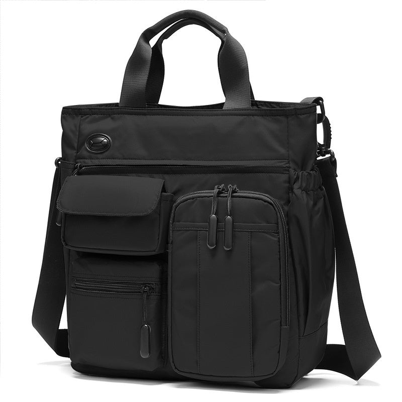 Business Shoulder Bag Men's Casual Multi-layer Large Capacity Business Briefcase Gifts for Men Women, Water Resistant Messenger Shoulder Bag with Strap, Premium Office Bag, Carry On