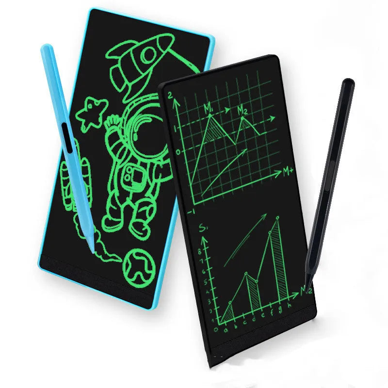 Student Writing Arithmetic LCD Handwriting Board with Blue and Black Options 6.5 Inch Display
