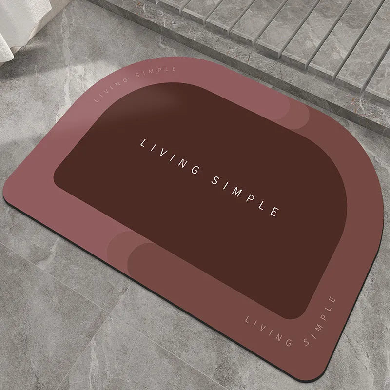 Super Absorbent Bath Mat Entrance Door Mat Quick Drying Non Slip Bathroom Carpet Modern Floor Mats Home