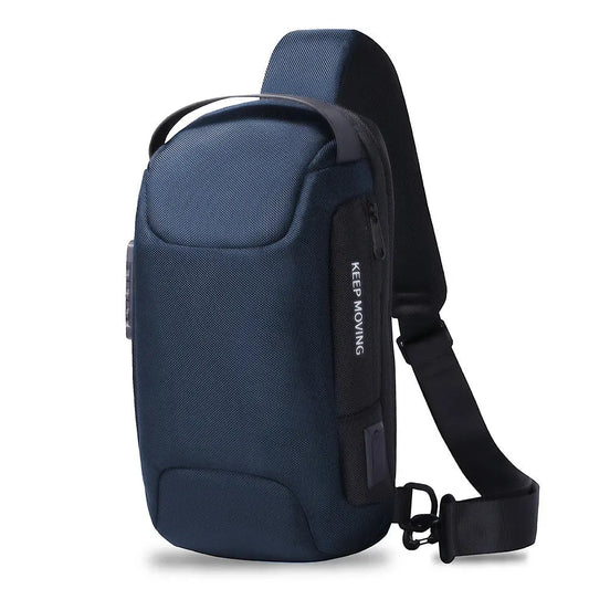 TheVenta Hot Style Summer Men's Sports Car Breast Bag Single Shoulder Bag Oxford Cloth Medium Oval Shape