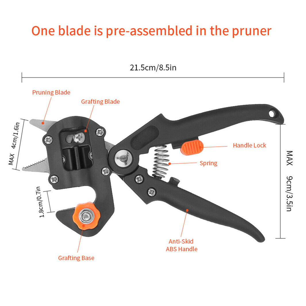 Garden Grafting Pruner Set Farming Fruit Tree Pruning Shears Scissor Vaccination Plant Tree Cutting Machine Tape