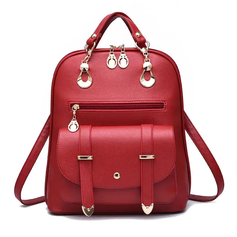 Women Backpack Purse PU Leather Anti Theft Casual Shoulder Bag Satchel Bag