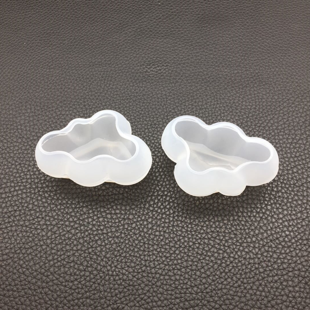 Three-dimensional Cloud Mold 3D Cloud Resin Silicone Molds for Epoxy Jewelry Casting Fondant Cake Topper Chocolate Mousse Candle Soap Bath Bomb 3-Count Length