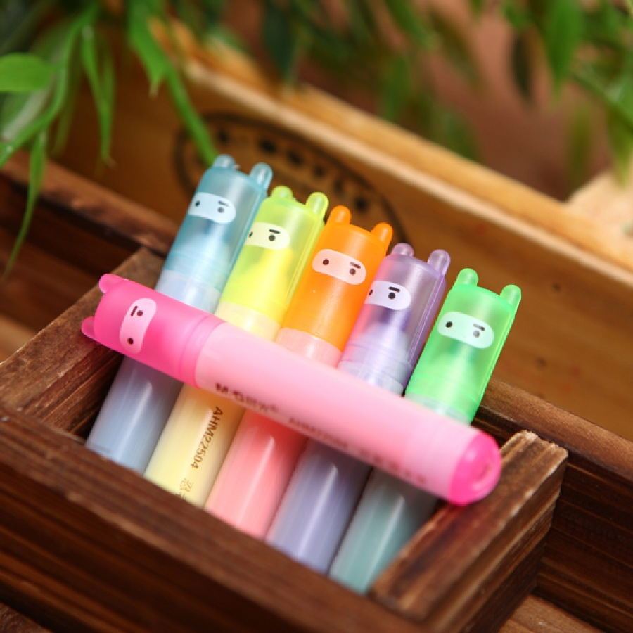 Six color highlighter