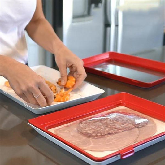 Creative Food Preservation Tray Food Plastic Preservation Tray, Stackable Food Tray Reusable Creative Food Preservation Tray for Food Preservation