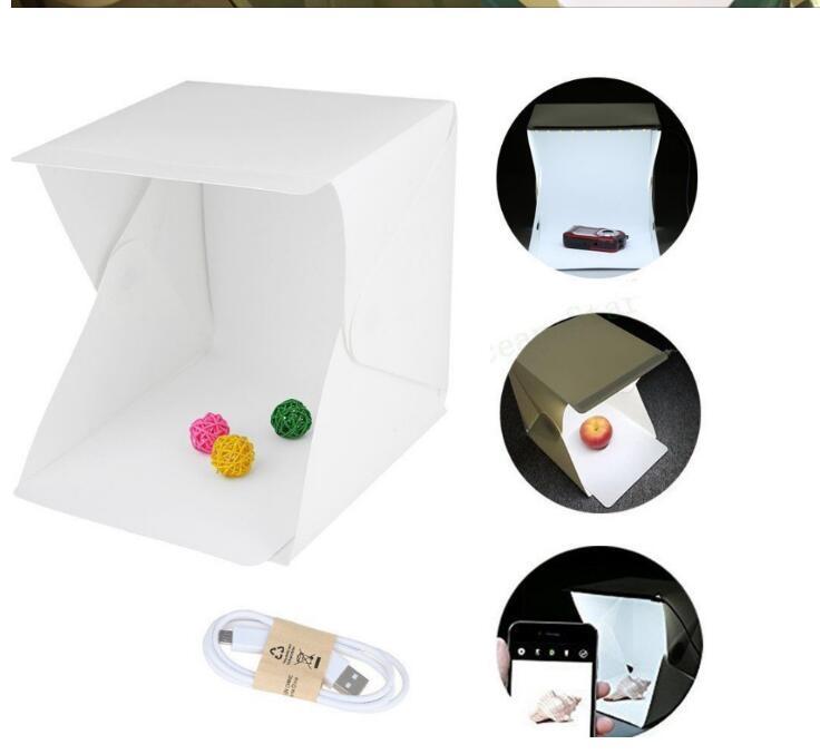 Mini LED folding studio soft light photo lamp small portable photo box