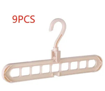 9 Hole Clothes Hanger Organizer Space Saving Wardrobe Solution