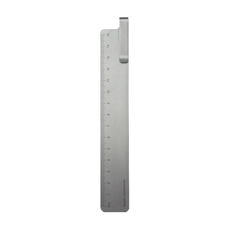 Retro creativity Metal aluminum RUMA bookmark ruler