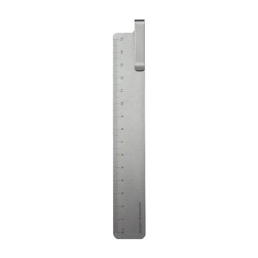 Retro Creativity Metal Aluminum RUMA Bookmark Ruler 15cm Black Grey