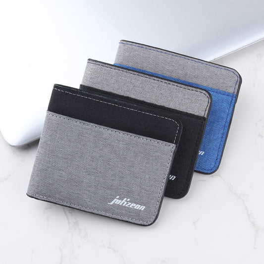 Personalized Trendy Niche Contrast Color Wallet Men's Wallet