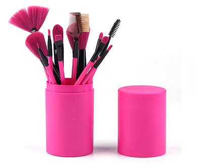 12 Pcs Makeup Brush Sets for Foundation Eyeshadow Eyebrow Eyeliner Blush Powder Concealer Contour Shadows