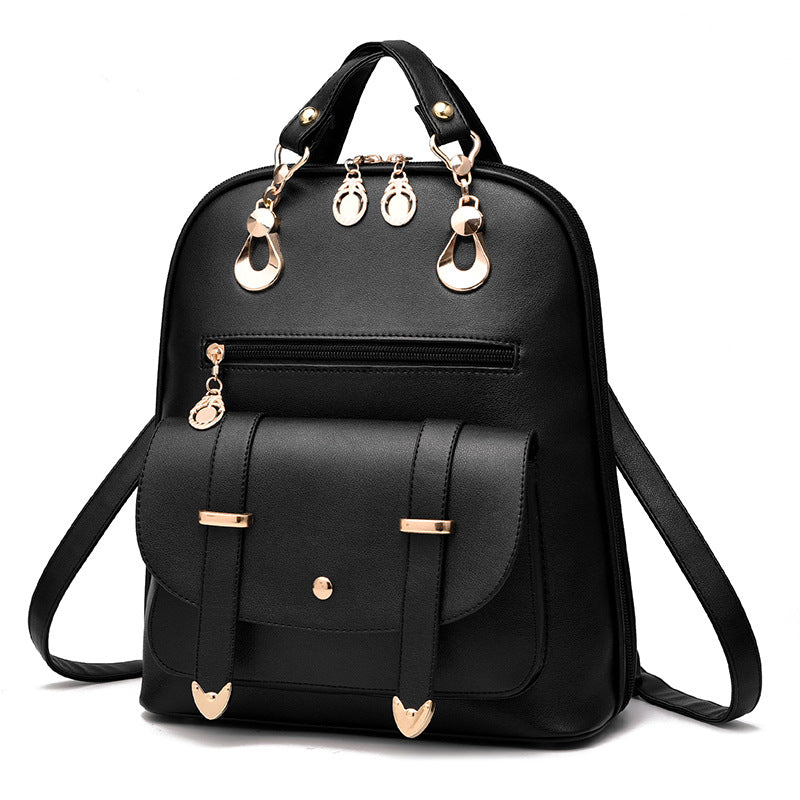 Women Backpack Purse PU Leather Anti-theft Casual Shoulder Bag Fashion Ladies Satchel Bags Female bag fashion PU leather dual-use backpack