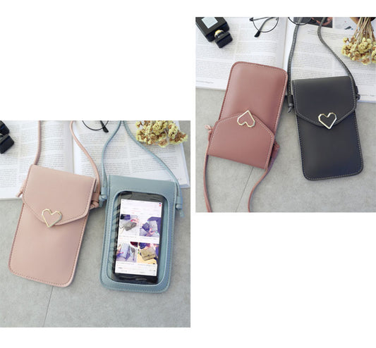 Mini Touchscreen Crossbody Phone Bags for Women with Card Slots Shoulder Bag Purse Crossbody Touch Screen Mobile Phone Bag Mini Bag