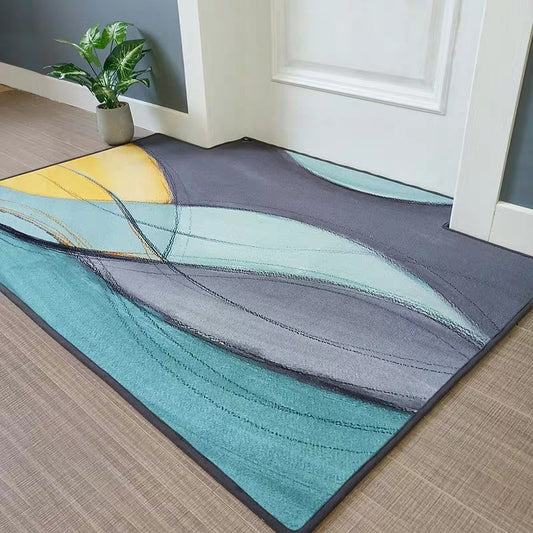 Modern Minimalist Home Entrance Floor Mats Custom Human Door Mats Living Room Non-slip Absorbent Foot Mats Bedroom Carpets