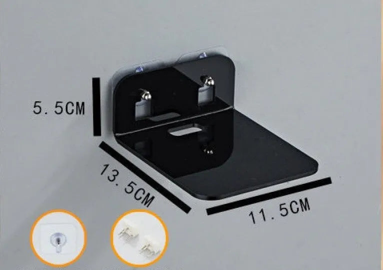 Living Room Camera Monitoring Shelving Bracket Right Angle Wall Mount Acrylic 13.5x11.5x5.5cm