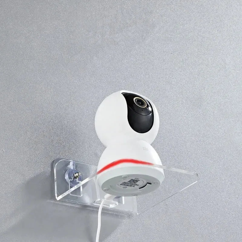 Living Room Camera Monitoring Shelving Bracket Right Angle Wall Mount Acrylic 13.5x11.5x5.5cm